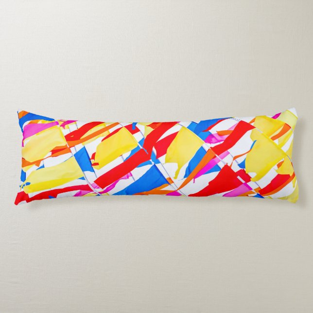 Coussins Longs Drapeaux colorés (Devant)