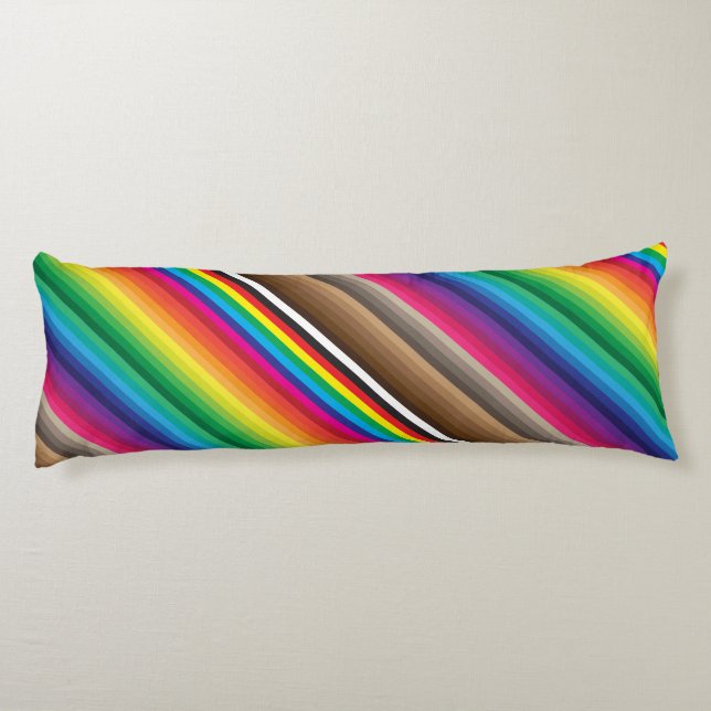 Coussins Longs échantillon de couleur arc-en-ciel (Dos)