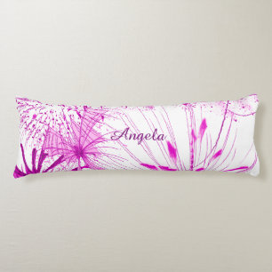 Coussins Longs Éclaboussure rose