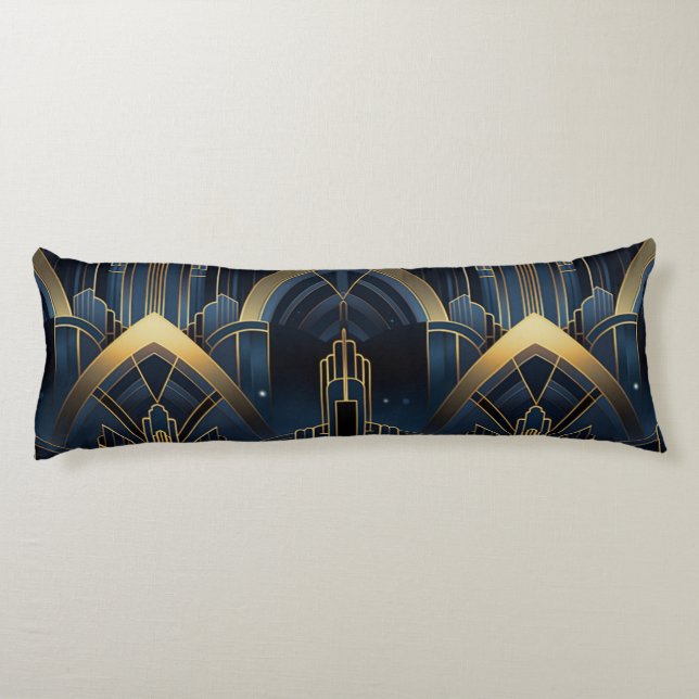 Coussins Longs Éclat Urbain en Art Deco (Dos)