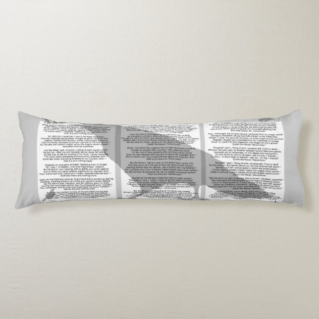 Coussins Longs Edgar Poe Le Corbeau (Devant)