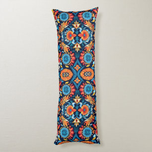 Coussins Longs Élégance Florale Bohème Colorée : Mandala Vibrant