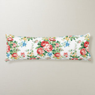 Coussins Longs Elégant motif floral avec élément de design Rose