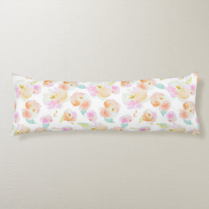 Coussins Longs Elégant motif floral pastel