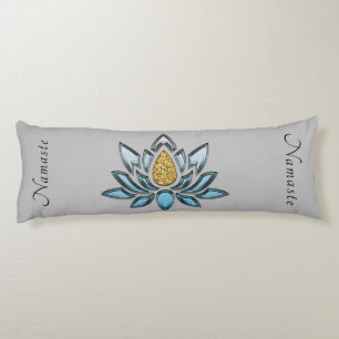 Coussins Longs Élégant Namaste Lotus Fleur Zen Yoga Méditation