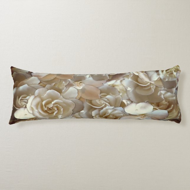 Coussins Longs Élégant Rose floral Motif pétal (Devant)