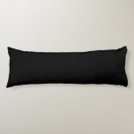 Coussins Longs Elegant Solid Black<br><div class="desc">🖤 Black Black is the color resulting from the complete absorption of visible light, making it the darkest shade. In light, it represents the absence of all color. In pigment, it is the combination of all colors, blended until no individual hue remains. Cultural & Psychological Meaning: Symbolism: Often associated with...</div>