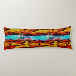 Coussins Longs Eléments Chauds Et Froids Acrylique Verser Abstrai
