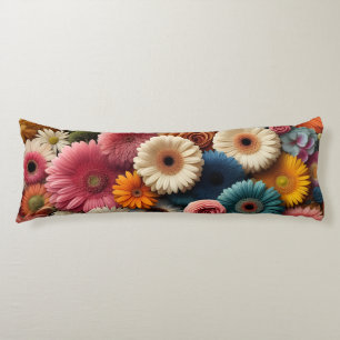 Coussins Longs Élever votre espace coloré Gerbera Daisy Floral