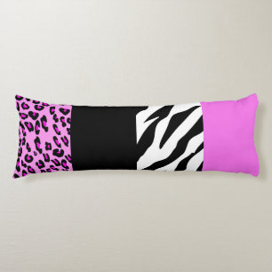 Coussins Longs Empreinte de léopard, Zebra Print, Poster de anima