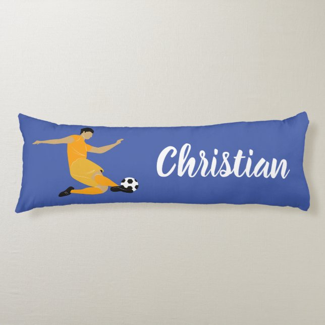 Coussins Longs Enfants Garçons Salle Football Nom de la balle (Devant)