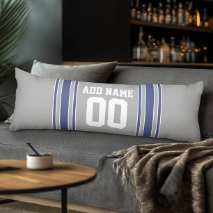 Coussins Longs Équipe Jersey avec nom et numéro personnalisés