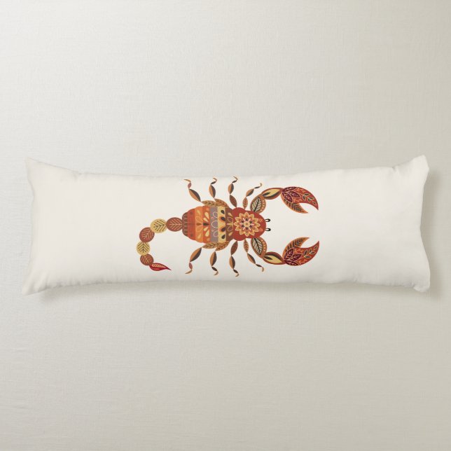 Coussins Longs Ethnic Floral Scorpion (Devant)