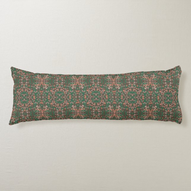 Coussins Longs Feuillage Automnal Bohème sans Couture (Devant)