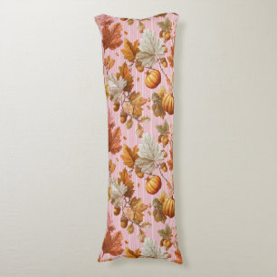 Coussins Longs Feuilles d'automne et Citrouilles Motif sans coutu