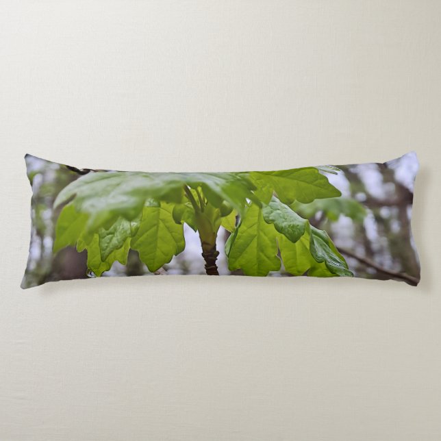 Coussins Longs Feuilles de forêt après la pluie – Wild Nature Rom (Devant)