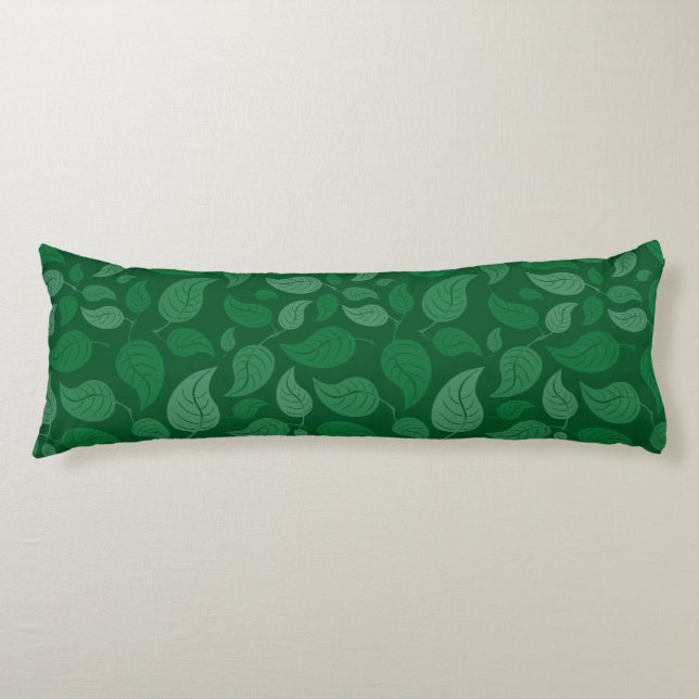 Coussins Longs Feuilles verts (Devant)