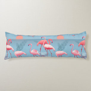 COUSSINS LONGS FLAMANTS ROSES MOTIF 1