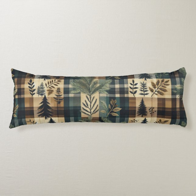 Coussins Longs Flanel rustique - Décor cabine (Devant)