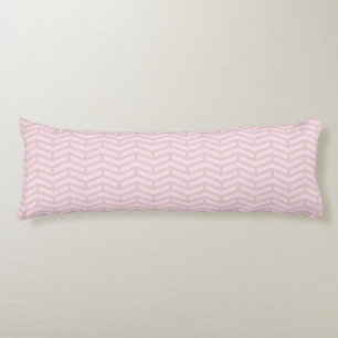 Coussins Longs Flèches franches opposées Chevron rose neutre