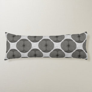 Coussins Longs Fleur de pavot minimaliste audacieuse noire textur