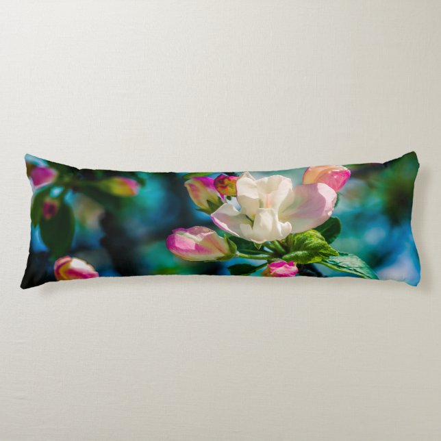 Coussins Longs Fleur et bourgeons de pommes de terre (Devant)