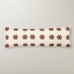 Coussins Longs Fleur géométrique effrayante