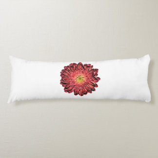 Coussins Longs Fleur marguerite rouge