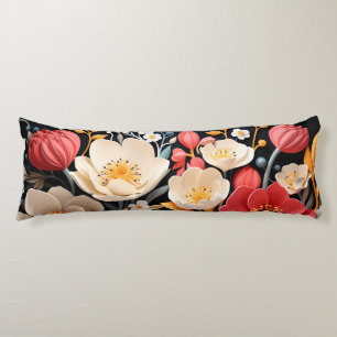 Coussins Longs Fleurs