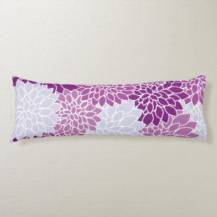 Coussins Longs Fleurs Dahlia, Motif De Fleurs, Dahlia Violet