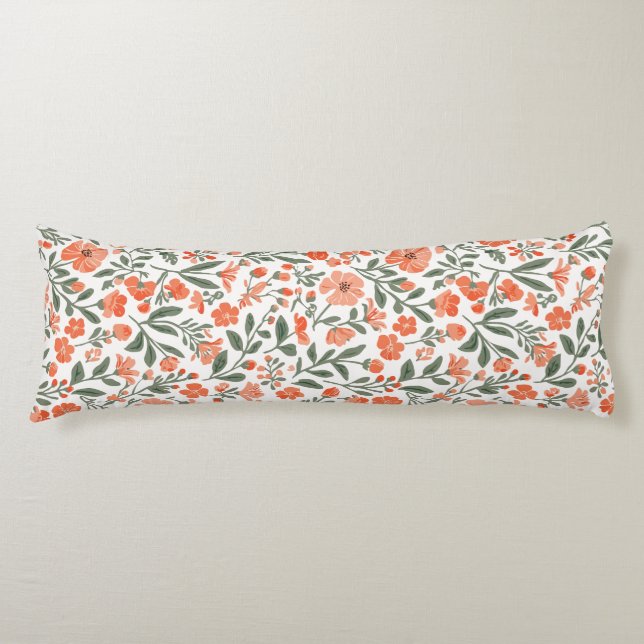 Coussins Longs Fleurs de grâce chuchotantes (Devant)