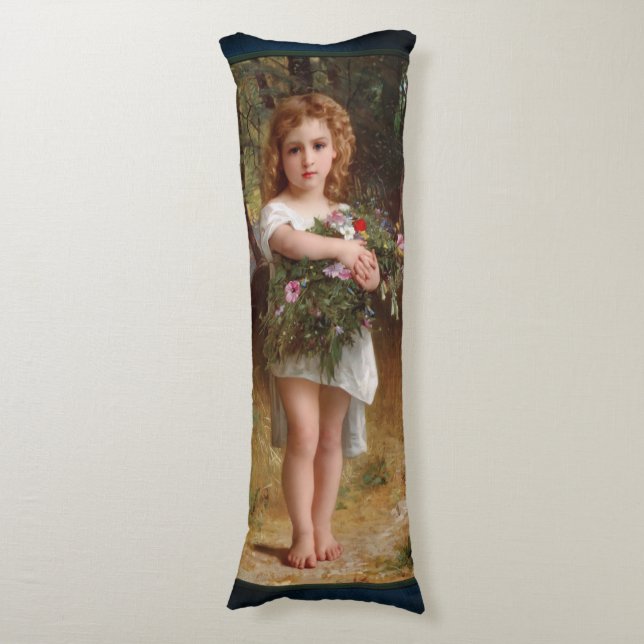 Coussins Longs Fleurs De Printemps par William Bouguereau (devant Vertical)