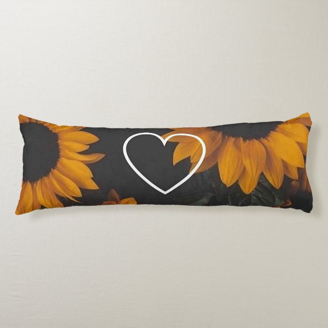 Coussins Longs Fleurs de soleil (Devant)