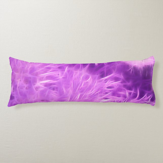 Coussins Longs Fleurs de teintes violettes transformées (Devant)