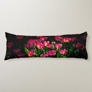Coussins Longs Fleurs de tulipe roses
