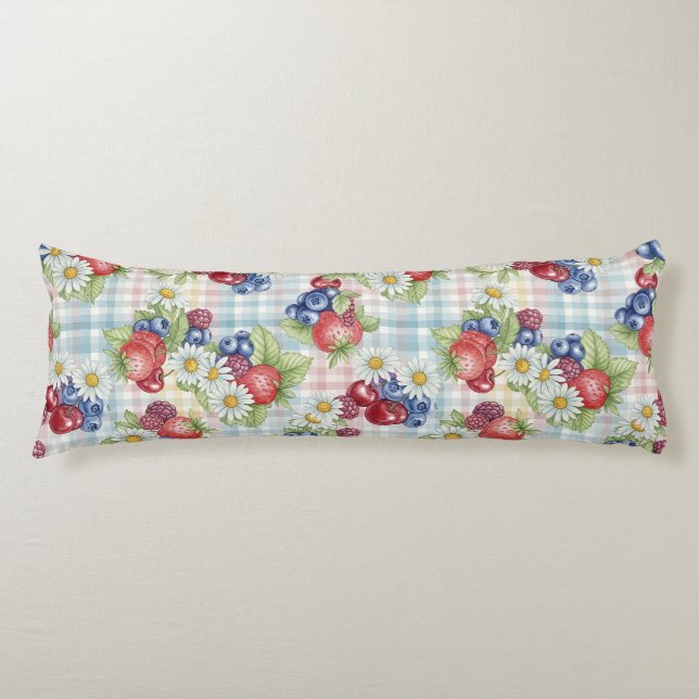 Coussins Longs Fleurs et Fruits (Devant)