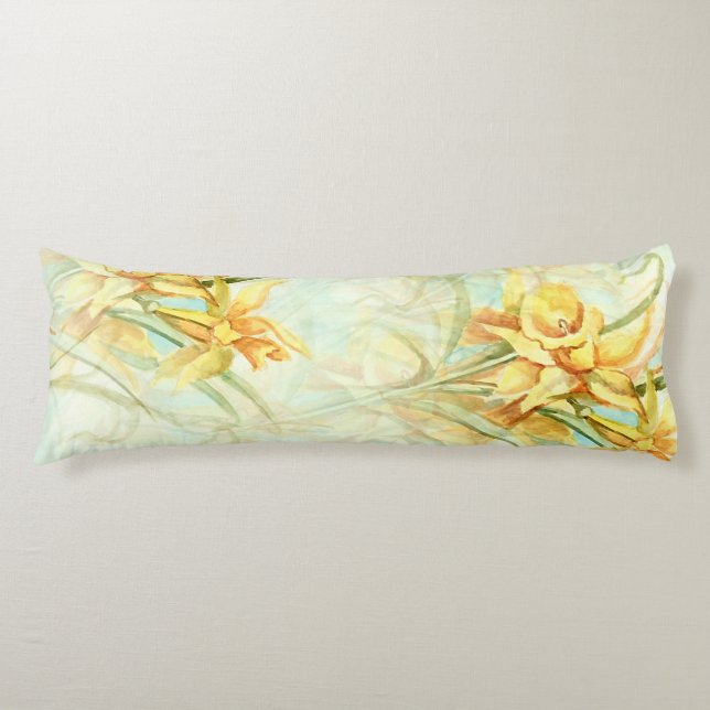 Coussins Longs Fleurs Jaunes Sauvages (Devant)