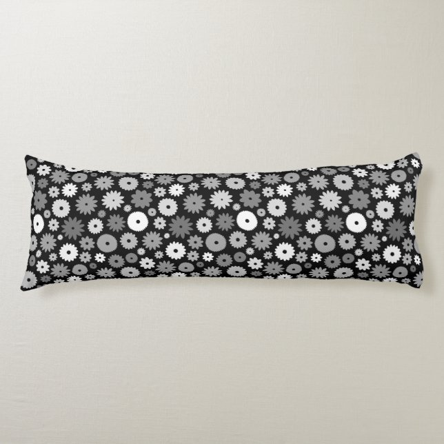 Coussins Longs Fleurs monochromes à motif répétitif (Devant)