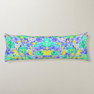 Coussins Longs Fleurs printanières abstraites et colorées