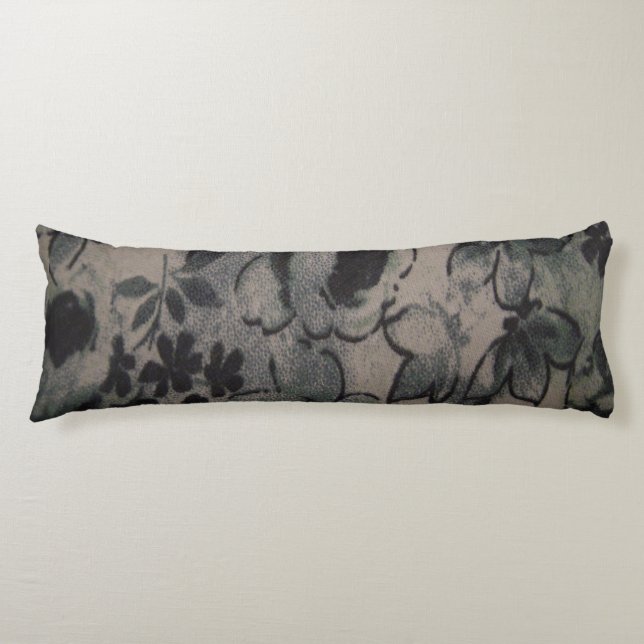 COUSSINS LONGS FLEURS VERTES (Devant)