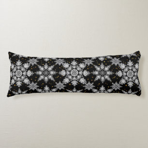 Coussins Longs flocons de neige 3d