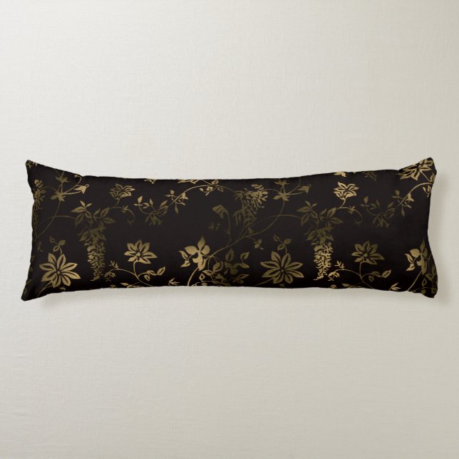 Coussins Longs Floral d'or (Devant)