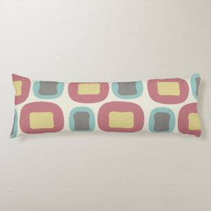 Coussins Longs Formes modernes du milieu du siècle Multicolore