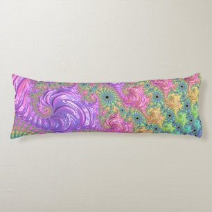 Coussins Longs Fractale arc-en-ciel