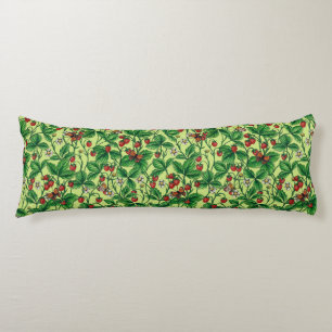 Coussins Longs Fraises sauvages sur miellerie