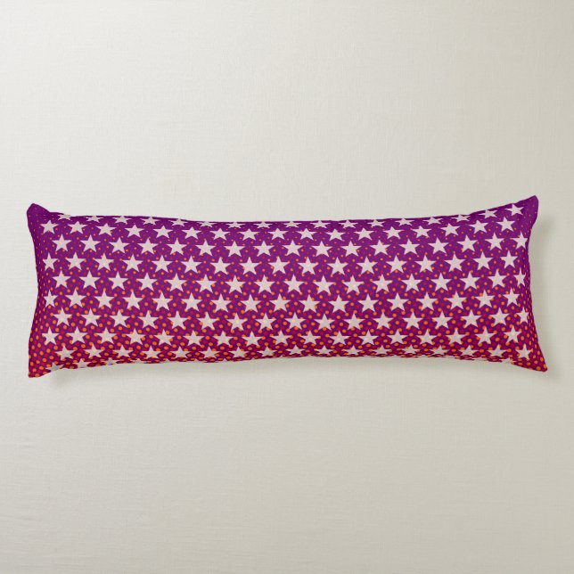 Coussins Longs Funny Stars Motif transparent + votre idée (Dos)