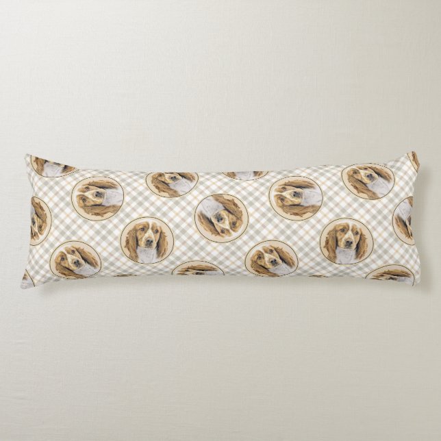 Coussins Longs Gallois Springer espagnol peinture de chien origin (Devant)