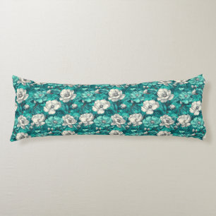 Coussins Longs Gardenias Fleur Moderne Ferme Tropicale