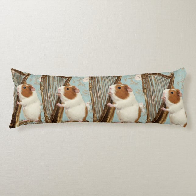Coussins Longs Gentle Harp Melody Guinea Pig Body Pillow (Devant)