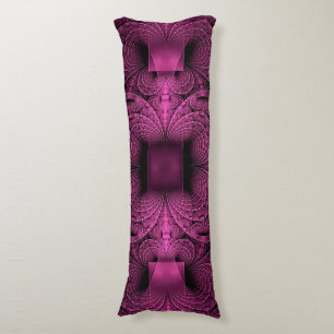 Coussins Longs géométrie motif magenta fractale
